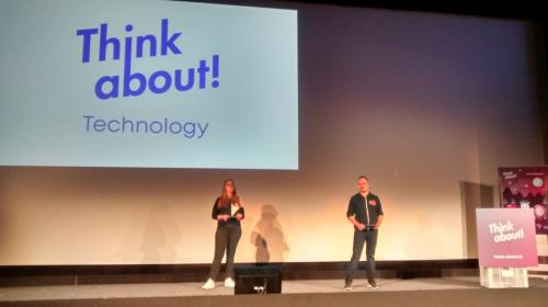 Chrissi and Jakob Holderbaum on stage