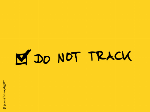 a hand-drawn checkbox with "do not track" selected