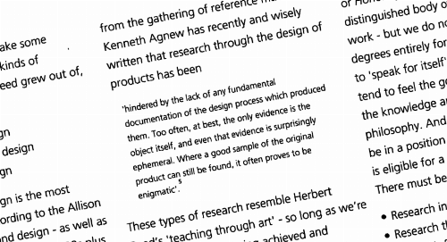 Quote from Frayling's text \